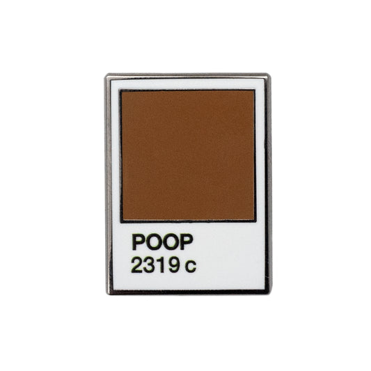 Poop Color Swatch Enamel Pin