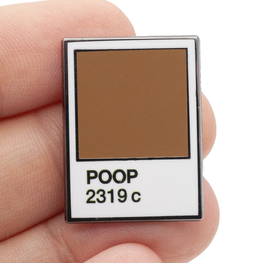 Poop Color Swatch Enamel Pin