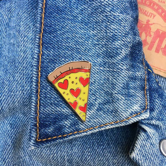 THE FOUND - Pizza Slice with Hearts Pin