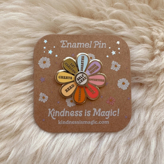 Kindness is Magic - Self Care Spinner Enamel Pin