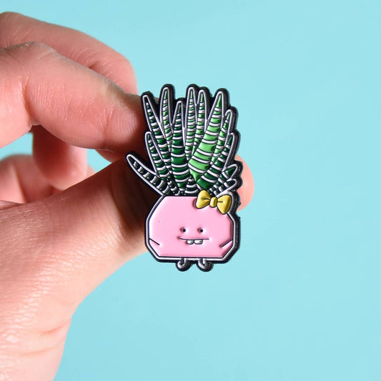 Home by Faith - Haworthia Enamel Pin