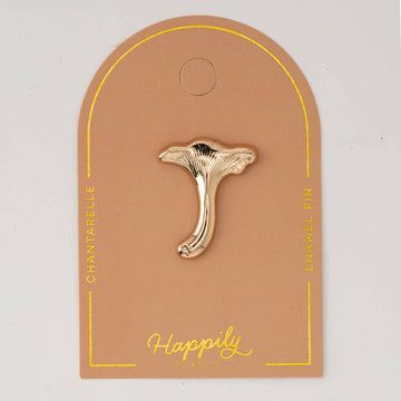 Happily Plants - Chanterelle Mushroom Pin