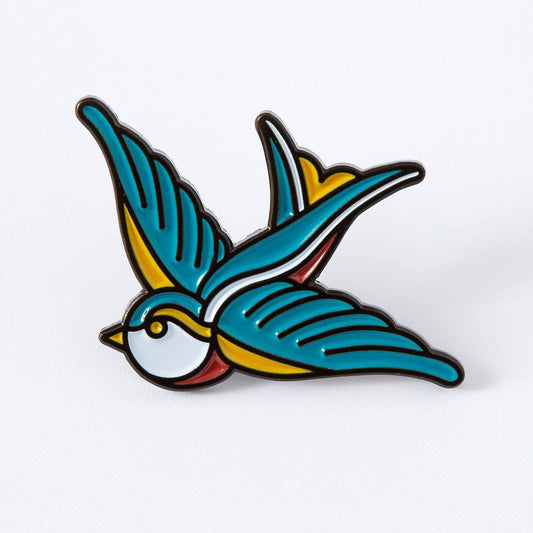 Punky Pins - Swallow Tattoo Inspired Enamel Pin