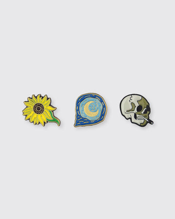 Pin Museum - Vincent van Gogh (Set of 3) Enamel Pins