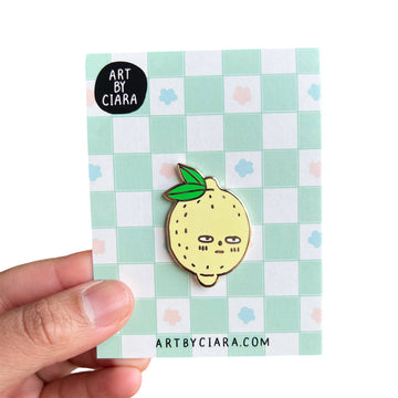 Art by Ciara - Sour Lemon Enamel Pin