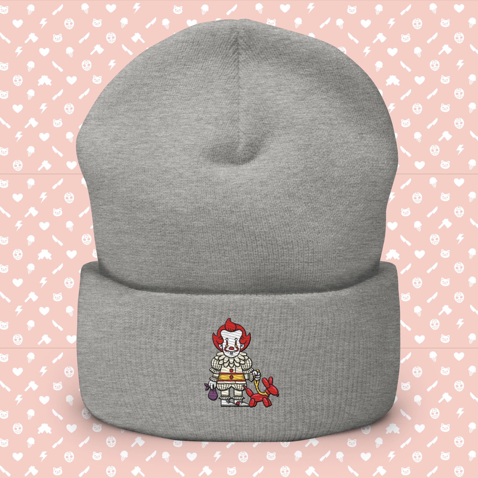 We All Poop Down Here Pennywise Embroidered Cuffed Beanie