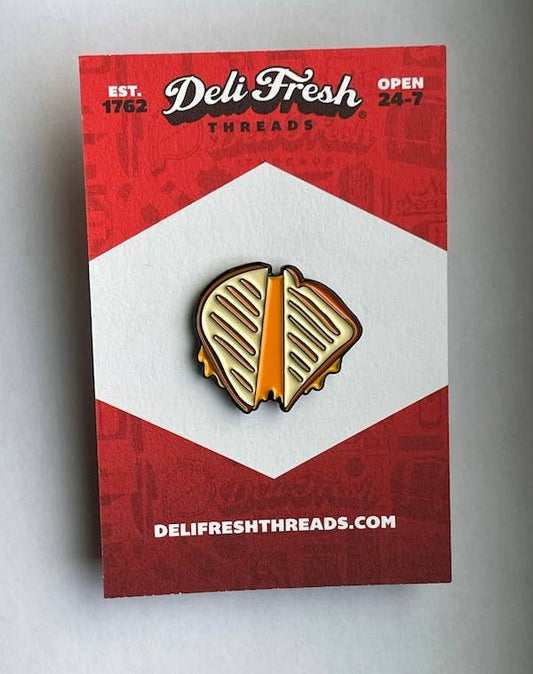 Deli Fresh Threads - Grilled Cheese Sandwich Enamel Pin