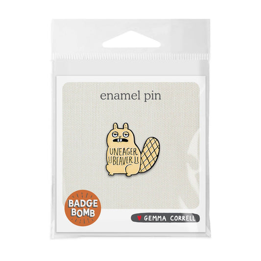 Badge Bomb - Uneager Beaver Enamel Pin