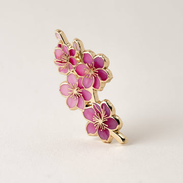 Happily Plants - Japanese Cherry Blossom Hard Enamel Pin