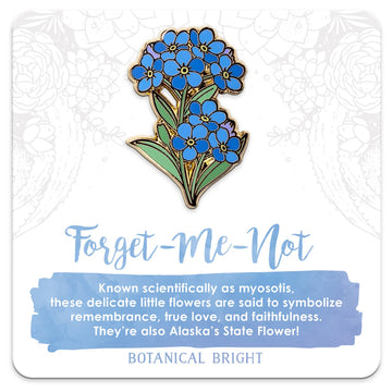 Botanical Bright - Forget-Me-Not Enamel Pin