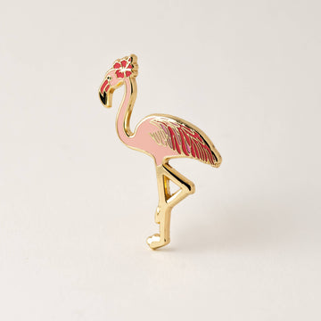 Happily Plants - Pink Flamingo Bird Pin