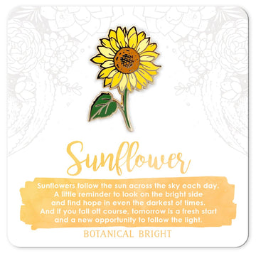 Botanical Bright - Sunflower Enamel Pin