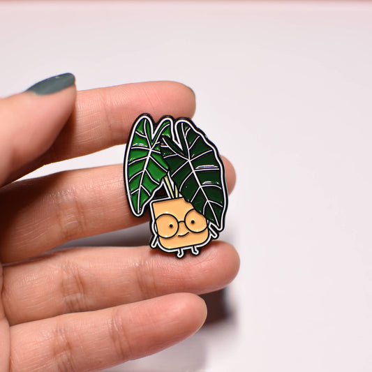 Home by Faith - Alocasia Plant Enamel Pin