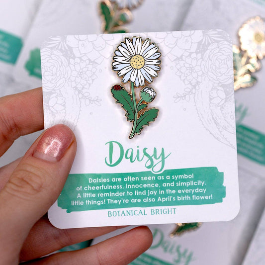 Botanical Bright - Daisy Enamel Pin