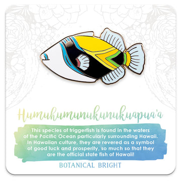 Botanical Bright - Humuhumunukunukuapua'a Enamel Pin