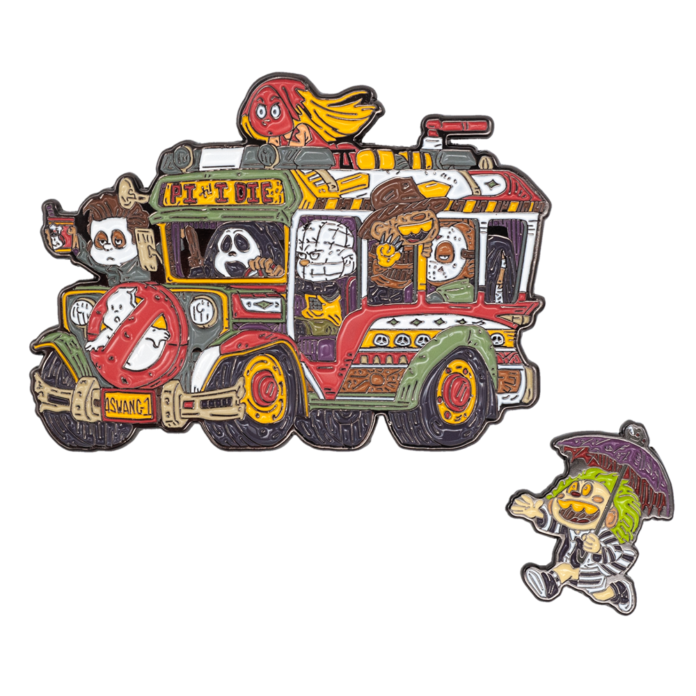 Jeepney Kultura Horror Pin Set