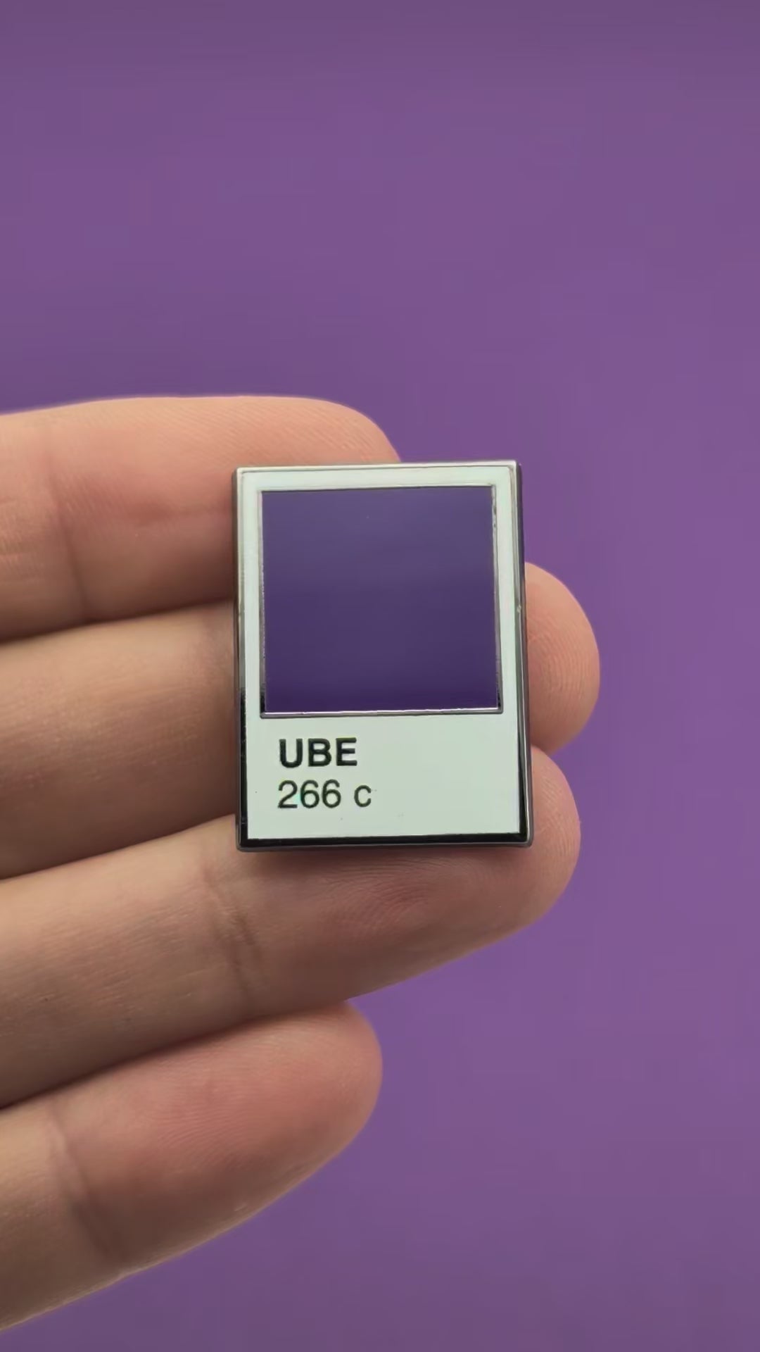 Ube Color Swatch Pin