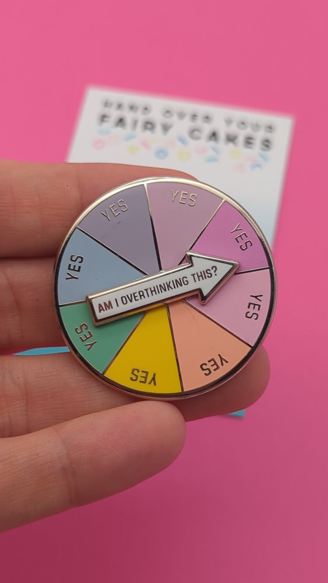 Am I overthinking this Spinning Enamel Pin