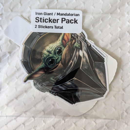 Iron Giant / Mandalorian Sticker Pack
