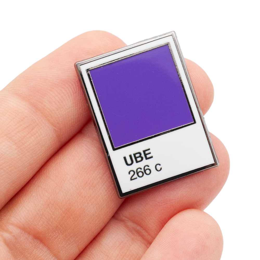 Ube Color Swatch Enamel Pin