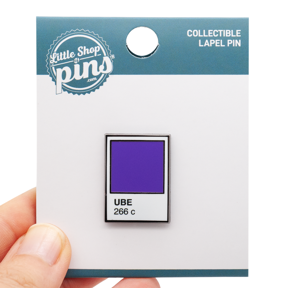 Ube Color Swatch Enamel Pin