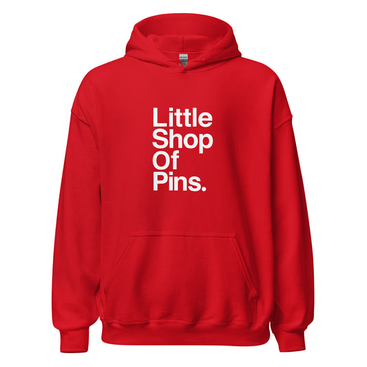 Little Shop of Pins Helvetica Unisex Hoodie