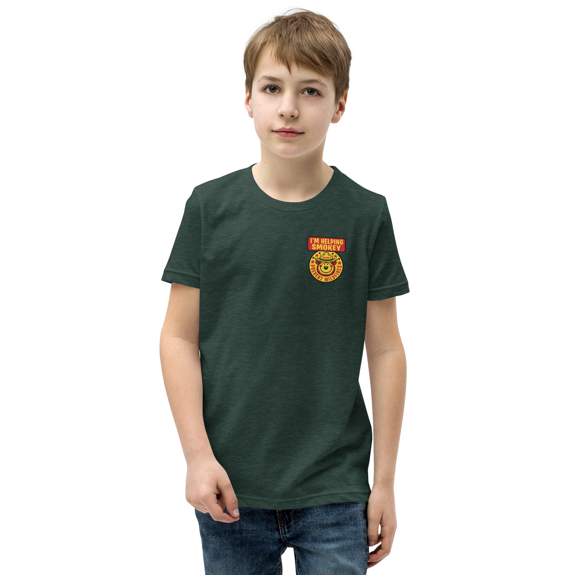 Smokey Bear "I'm Helping" Youth Short Sleeve T-Shirt