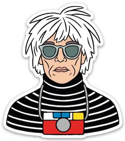 Warhol Die Cut Sticker