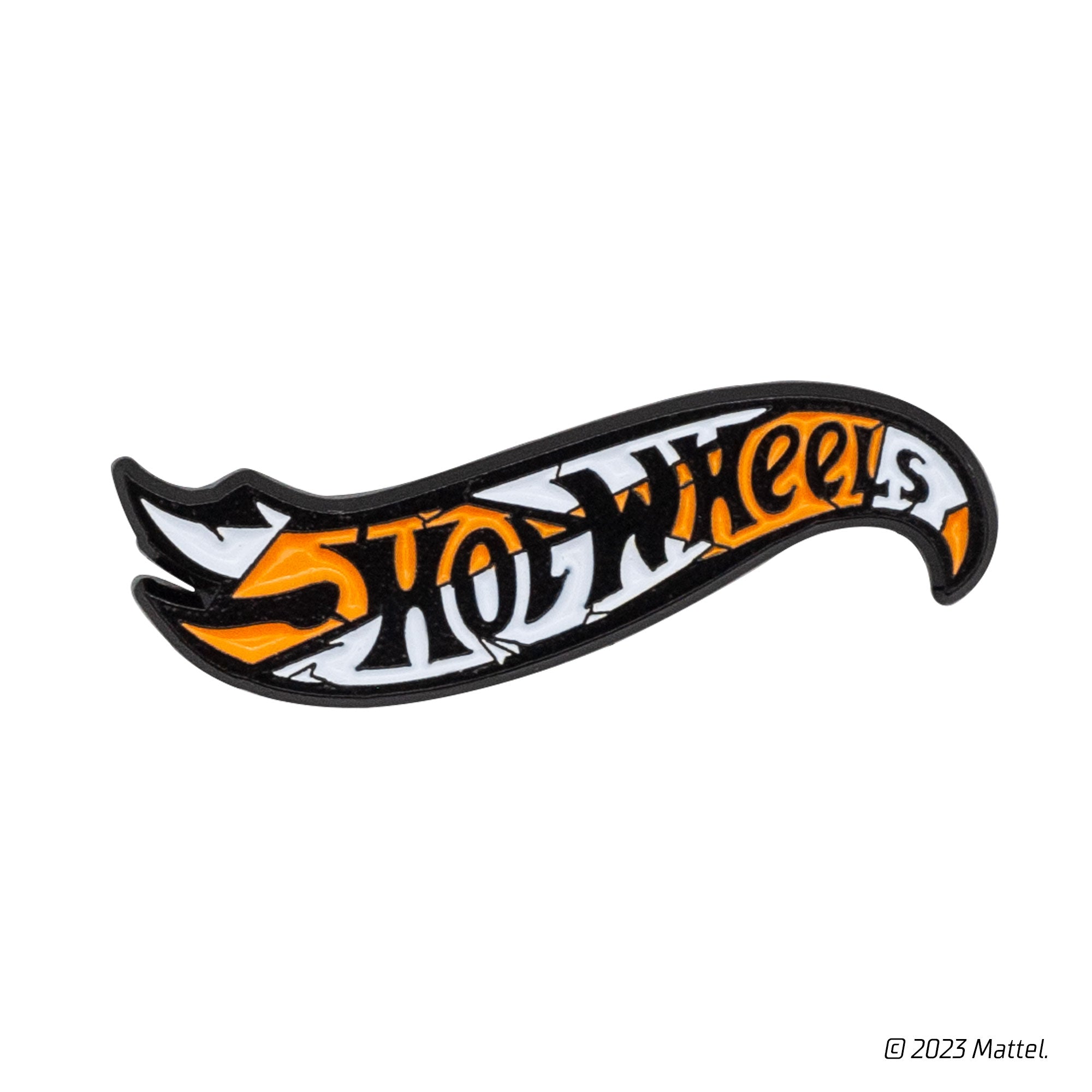 Hot Wheels™ Logo Pin, Orange and Black