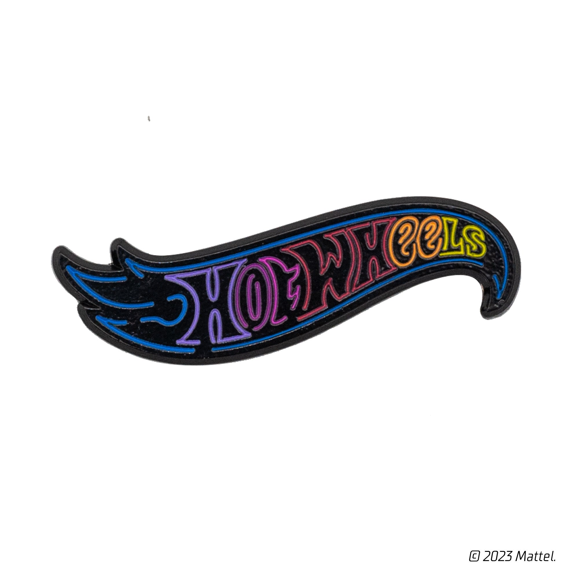 Hot Wheels Logo Pin, Neon