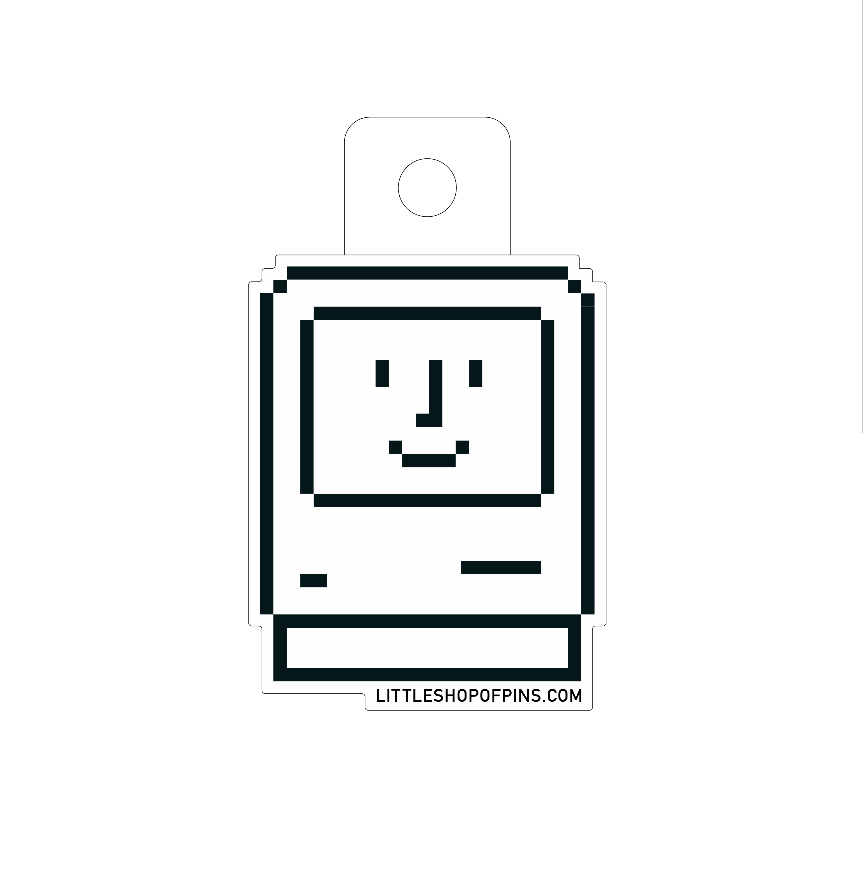 Happy Macintosh Vinyl Sticker