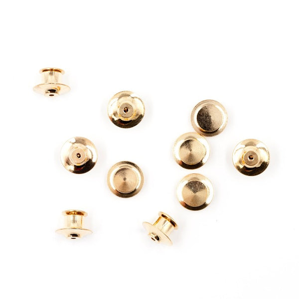 Pin Savers! Gold Locking Pin Backs / Clutches– Xhilyn