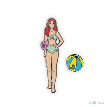 Malibu Misha™ with Beach Ball Enamel Pin Set