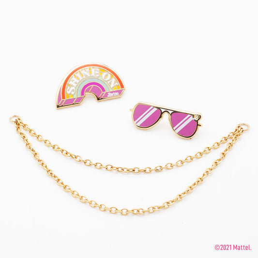 Barbie™ Shine On and Sunglasses Pins with Removable Chains