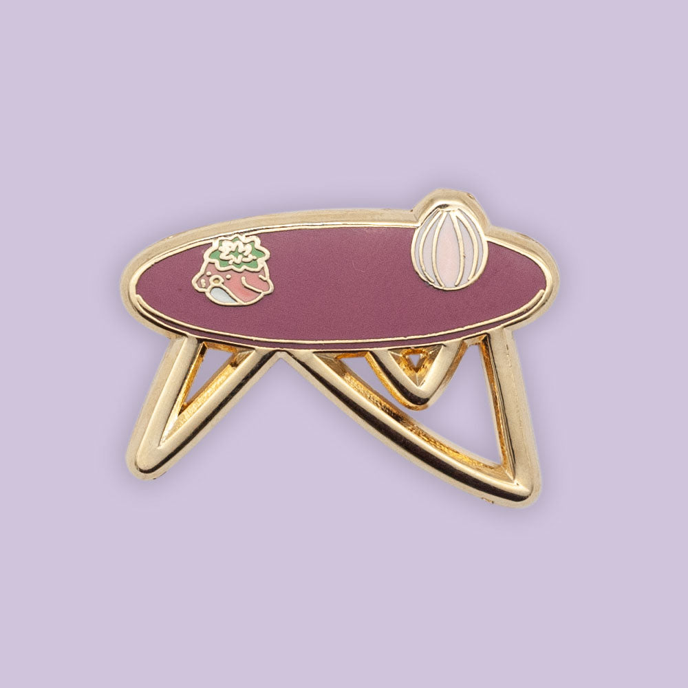 Table Setting Pin Table Enamel Pin