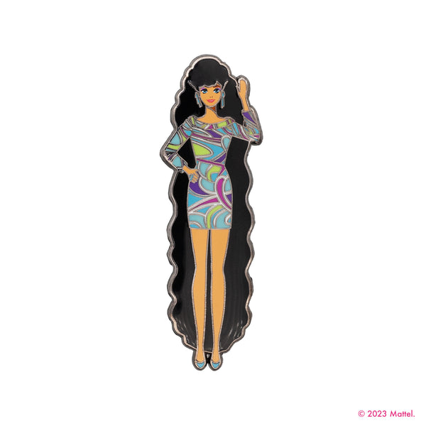 Totally Hair™ Barbie® Lapel Pin (Brunette)