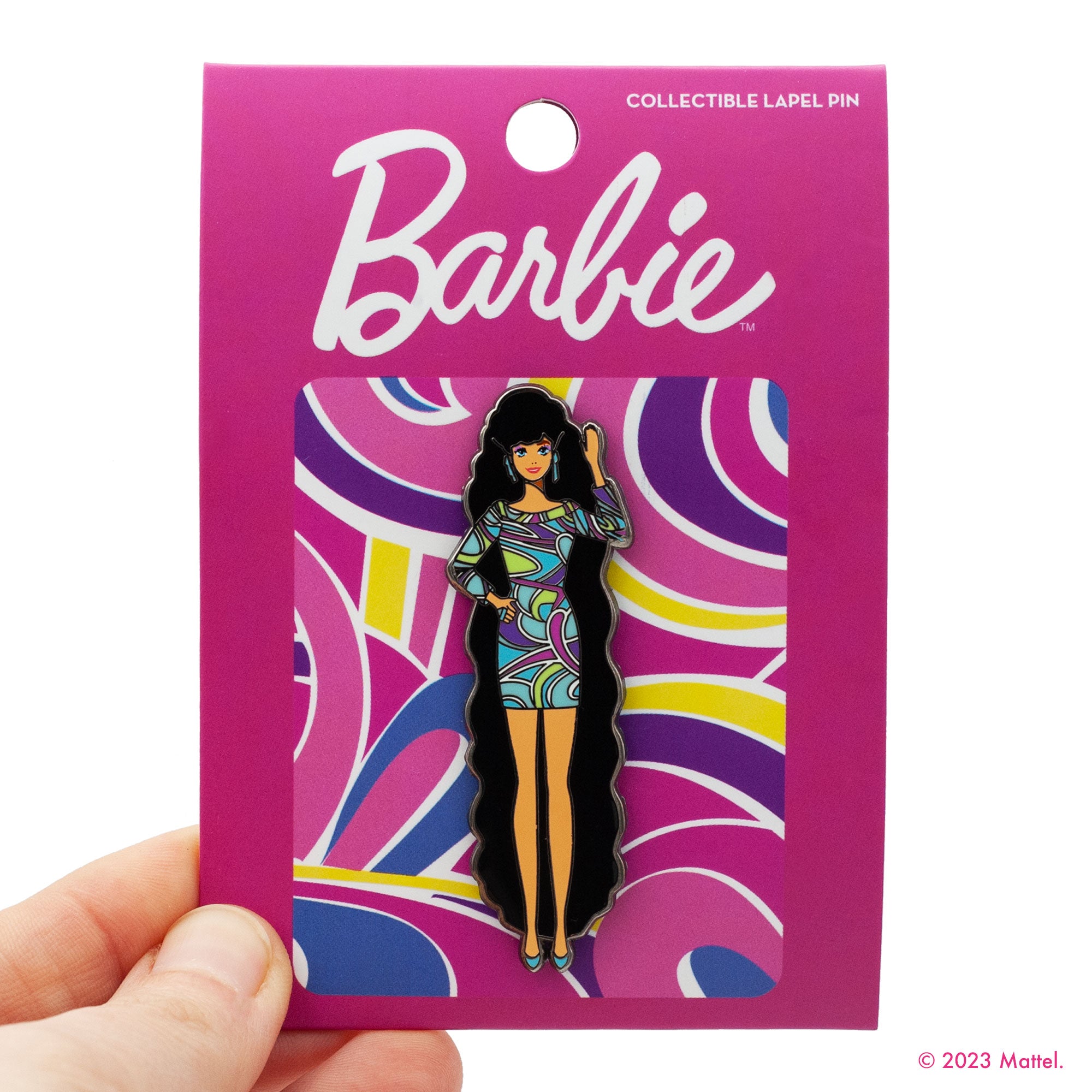 Totally Hair™ Barbie® Lapel Pin (Brunette)