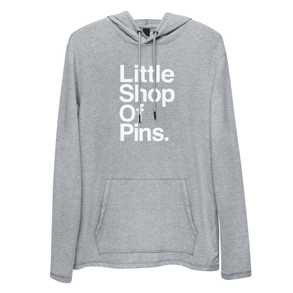 Little Shop of Pins Helvetica Unisex Lightweight Hoodie