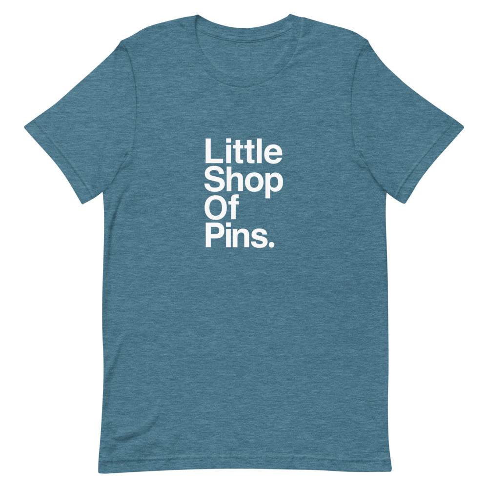 Little Shop of Pins Helvetica Short-Sleeve Unisex T-Shirt